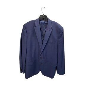 Lauren Ralph Lauren Mens 100% Wool Blazer Jacket Men's Navy 2-Button 48L Busines